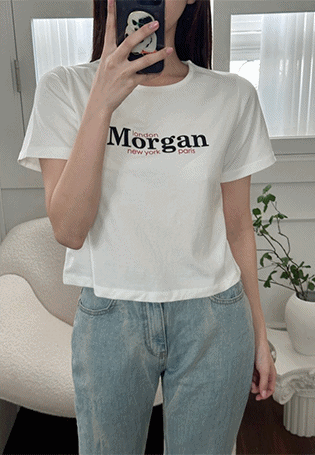 모건 반팔 티셔츠